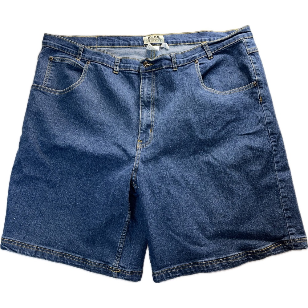 Duke Jean Shorts Men 46 Blue Excellent Authentic Fit Stretch Denim